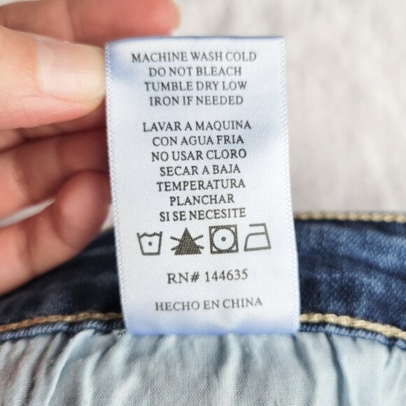 KanCan Raw Hem Denim Mini Skirt 9/28 - Picture 6 of 6